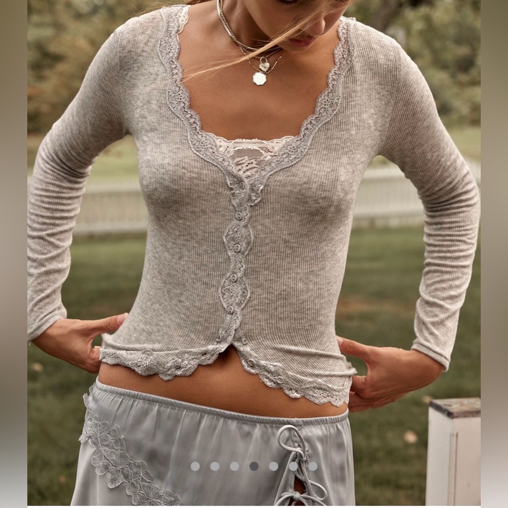 🦋Free People Big Love Lace Cardigan